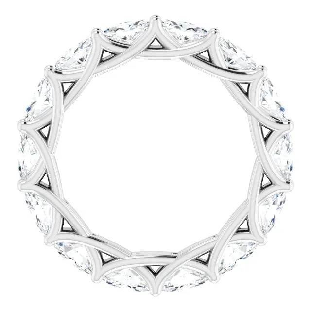 2.94 ct. Oval Diamond Trellis Eternity Band