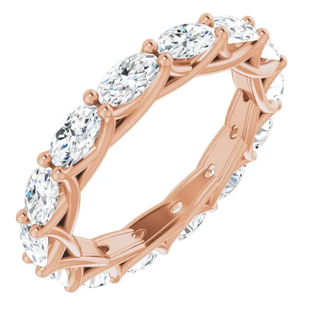2.94 ct. Oval Diamond Trellis Eternity Band