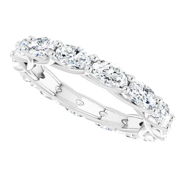 2.94 ct. Oval Diamond Trellis Eternity Band