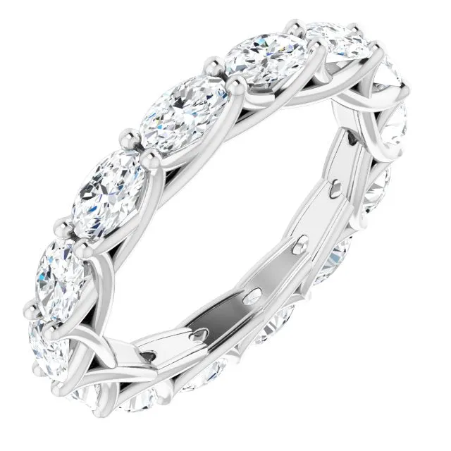 2.94 ct. Oval Diamond Trellis Eternity Band