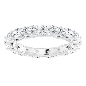 2.94 ct. Oval Diamond Trellis Eternity Band