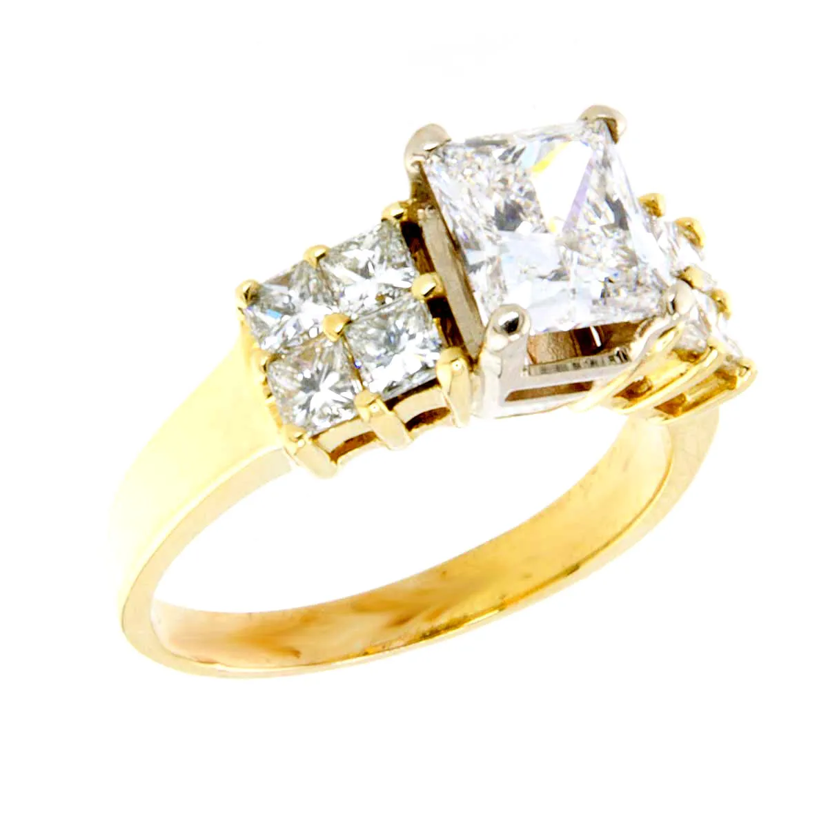 3.27ct Radiant Cut Diamond Engagement Ring