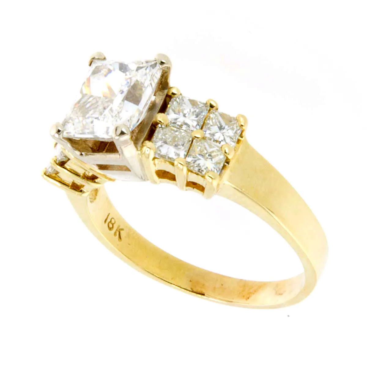 3.27ct Radiant Cut Diamond Engagement Ring