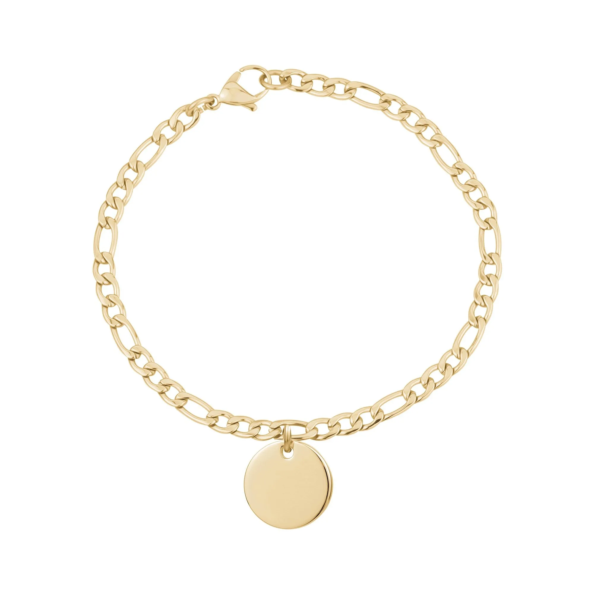 4mm Figaro Link Charm Bracelet