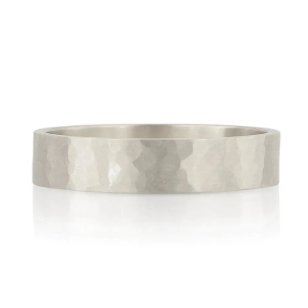 4mm Hammer Texture Band
