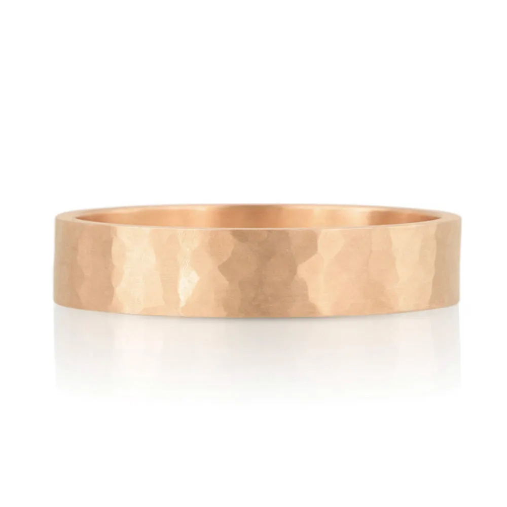 4mm Hammer Texture Band