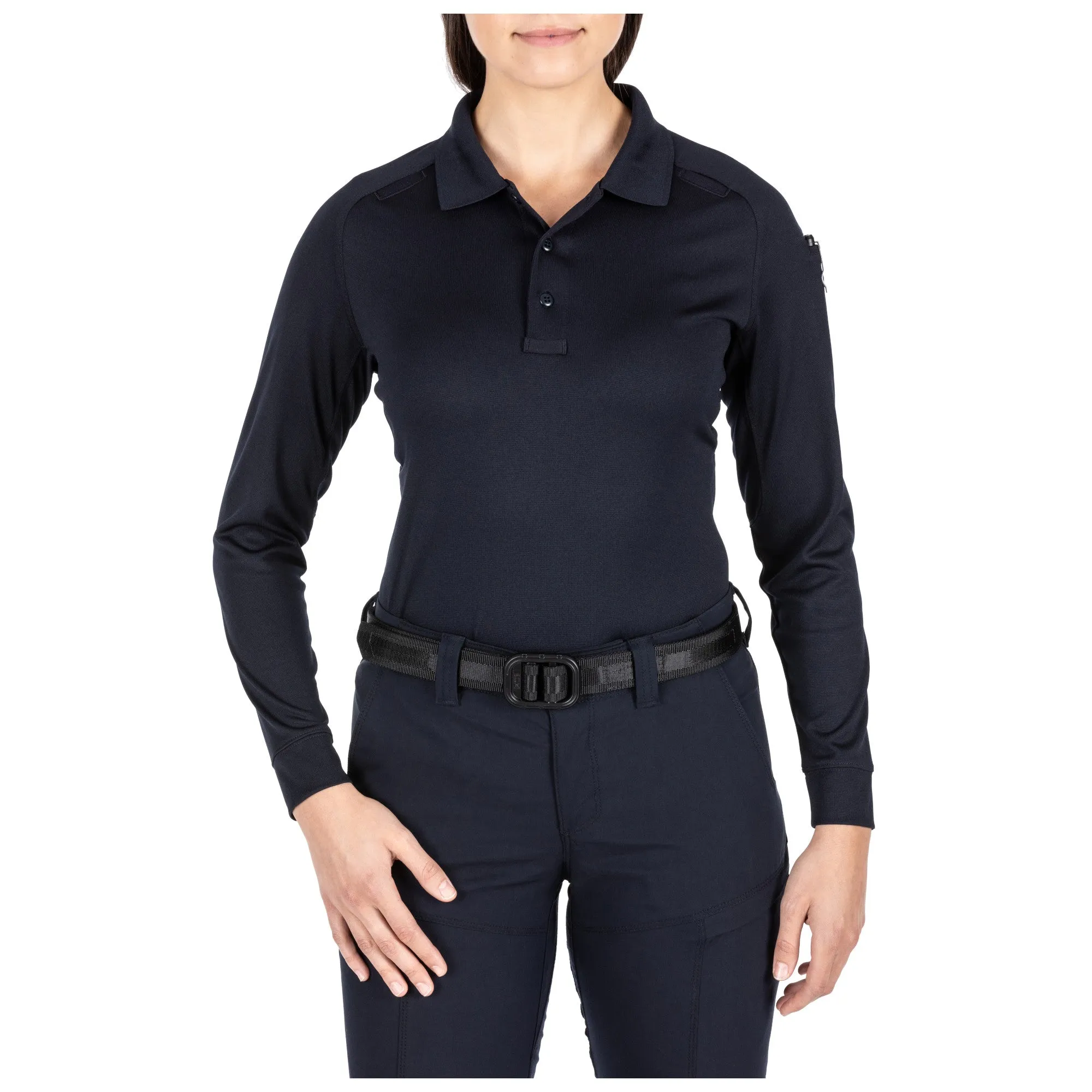 5.11 Tactical Women's Performance Long Sleeve Polo Dark Navy