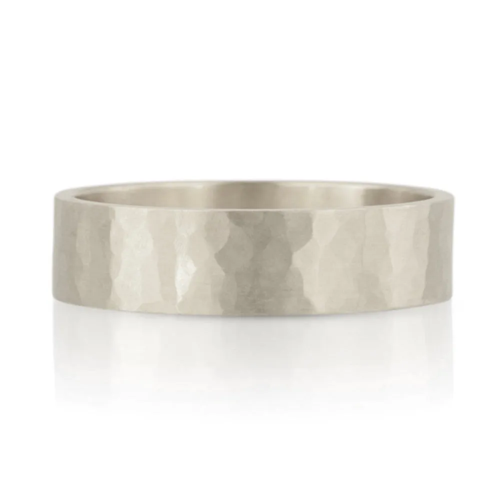 5mm Hammer Texture Band