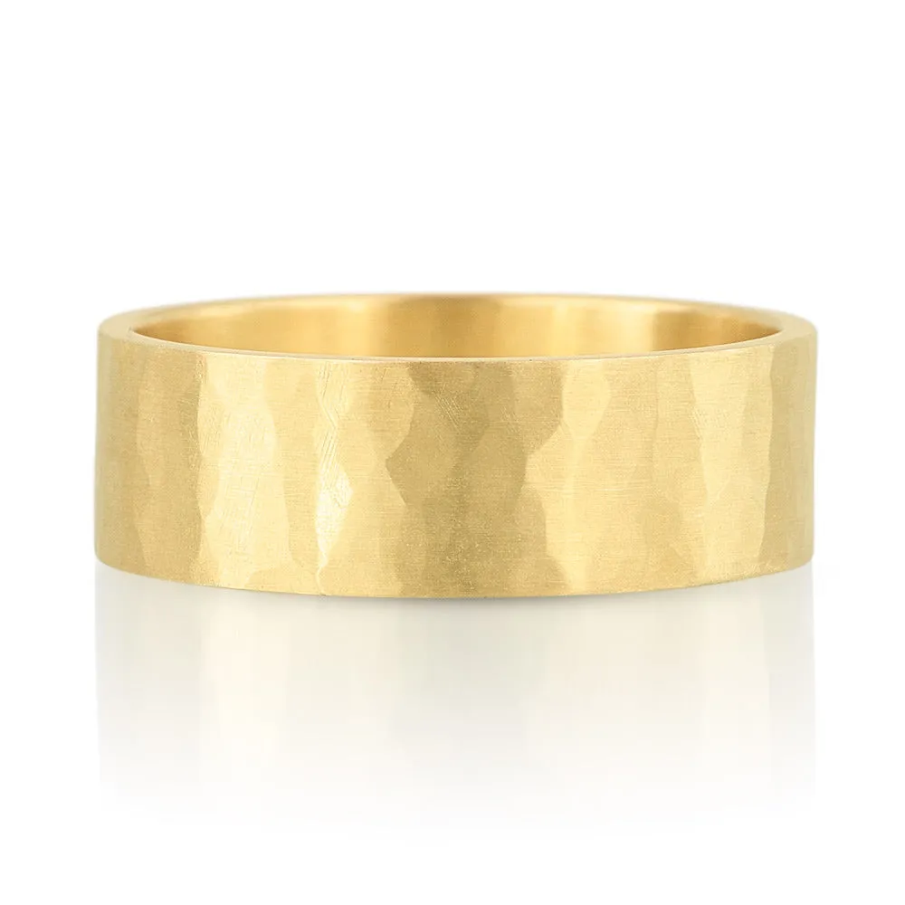 7mm Hammer Texture Band