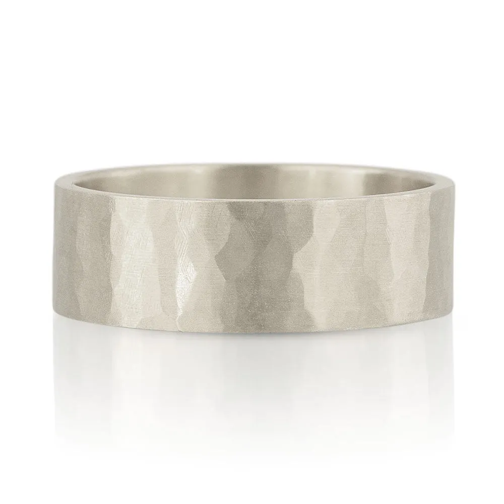 7mm Hammer Texture Band