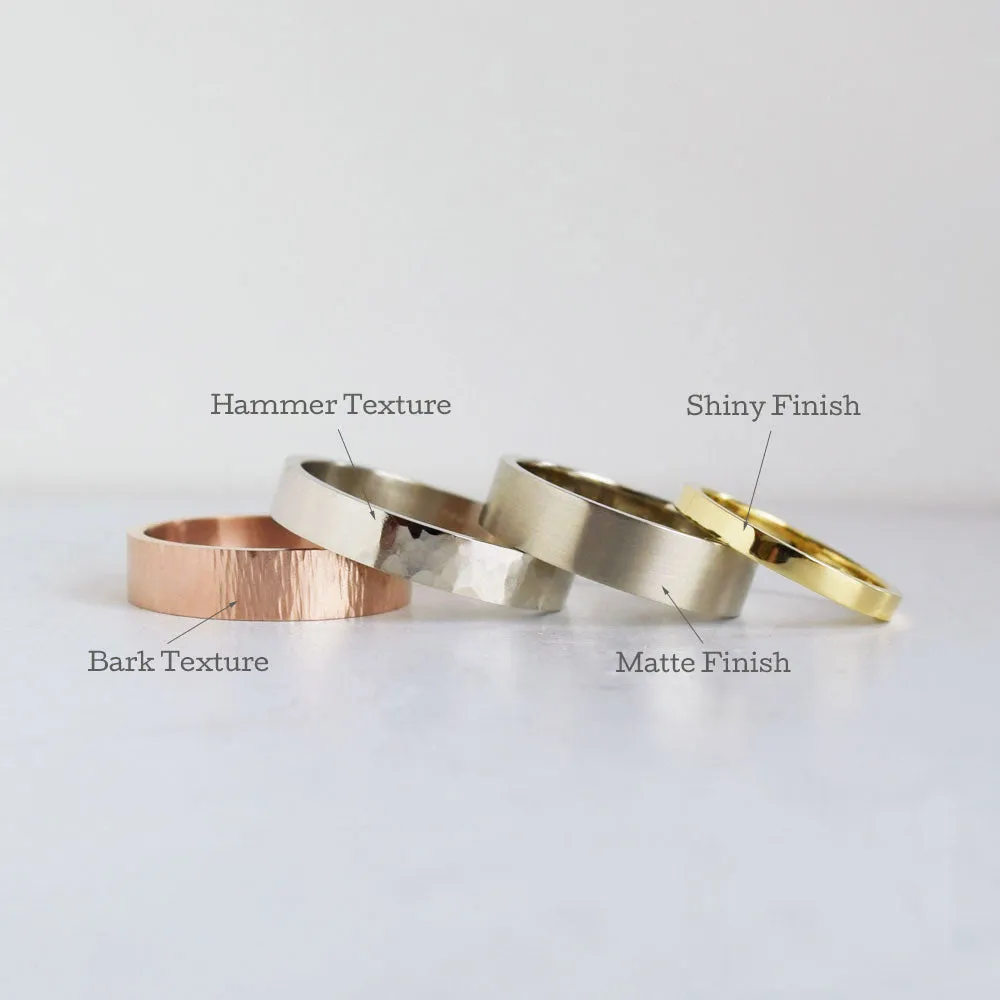 7mm Hammer Texture Band