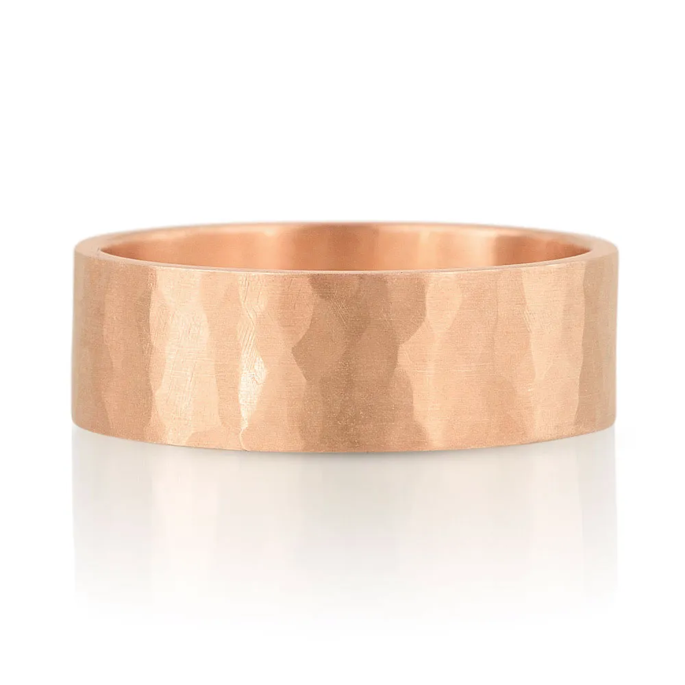 7mm Hammer Texture Band