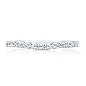 A. Jaffe Delicate Pave Contour Wedding Band MRS477/24