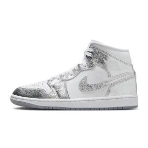 Air Jordan 1 Mid 'Metallic Silver'
