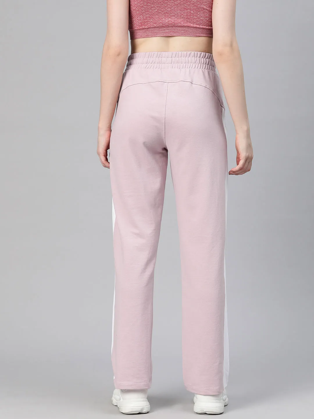 Alcis Women Solid Regular-Fit Track Pants