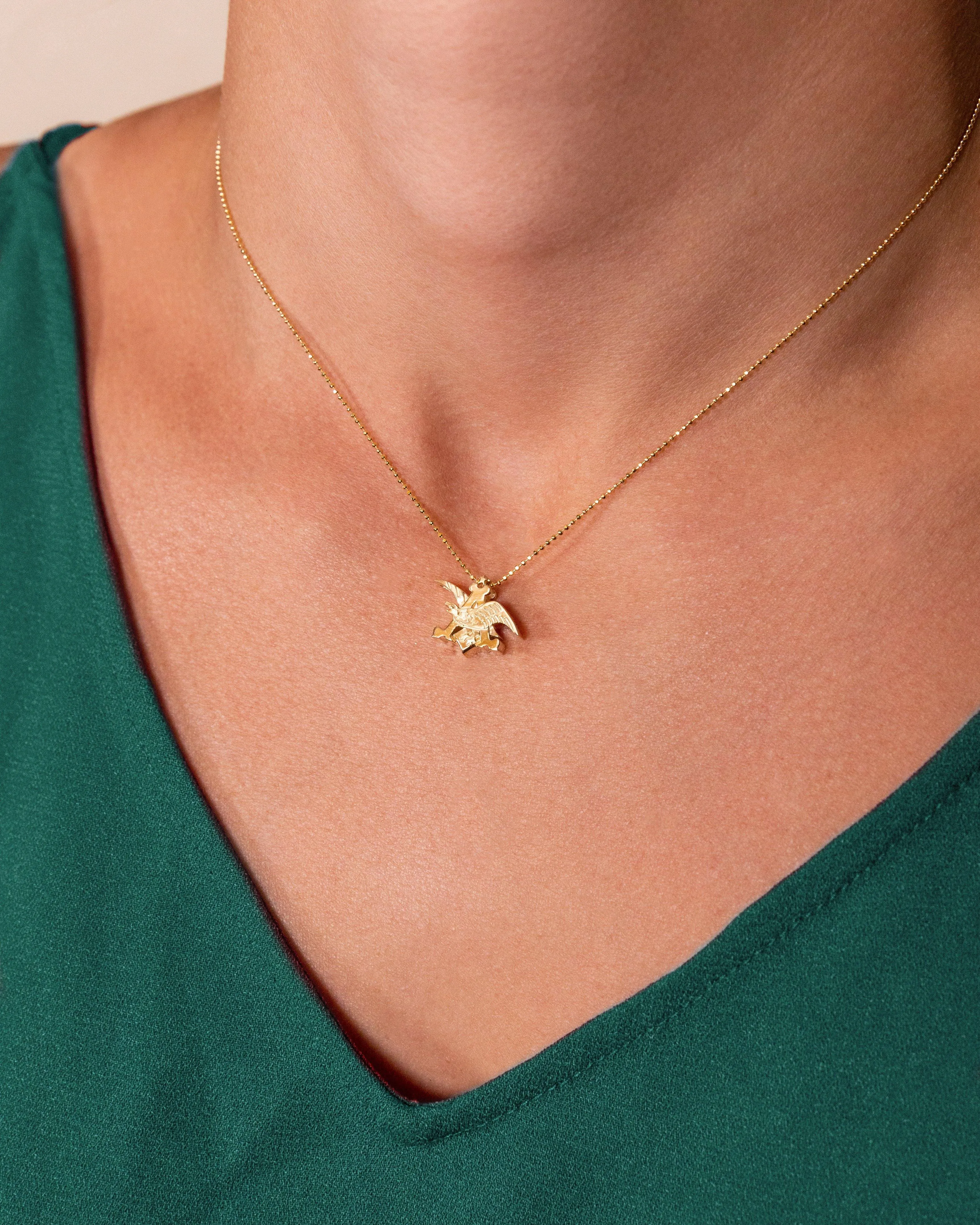 Alex Woo Gold Anheuser-Busch Necklace