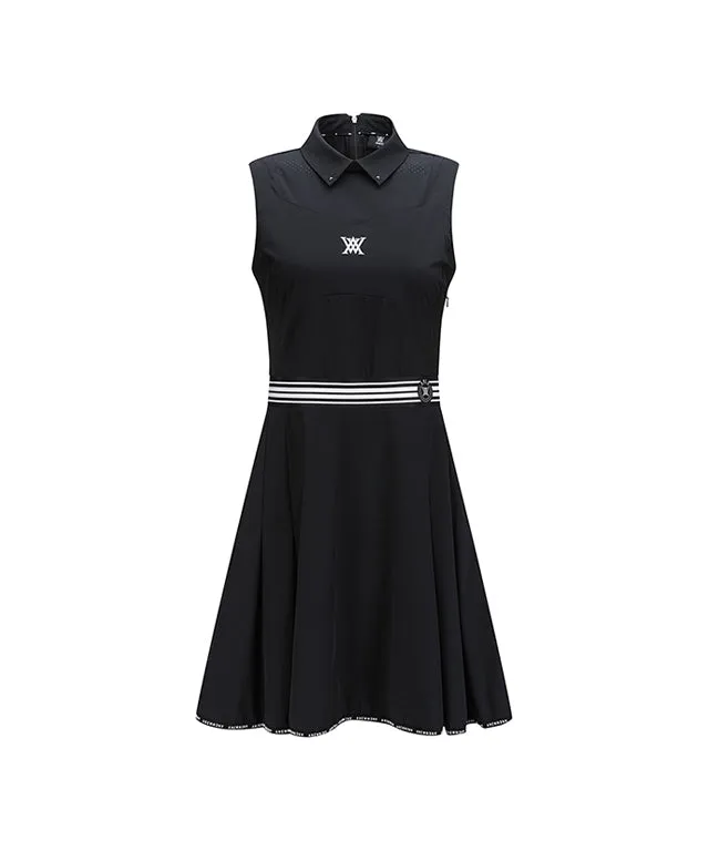 ANEW Golf: Women Sleeveless Flare One Piece - Black