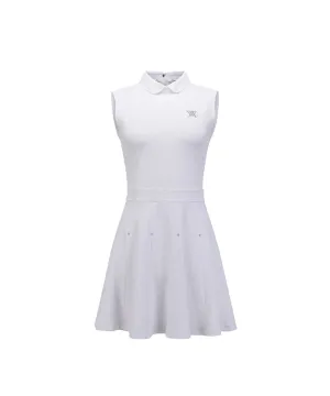 ANEW Golf Women's Emboss Jacquard One-Piece - White