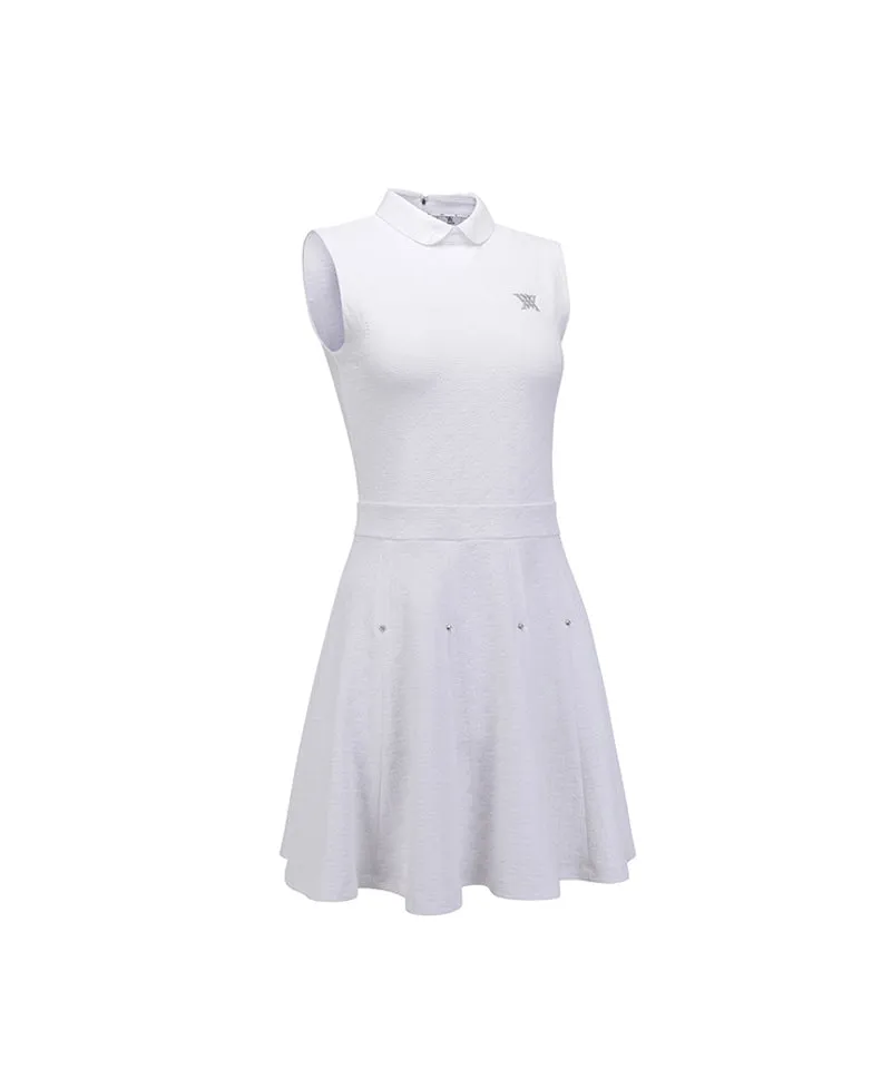 ANEW Golf Women's Emboss Jacquard One-Piece - White