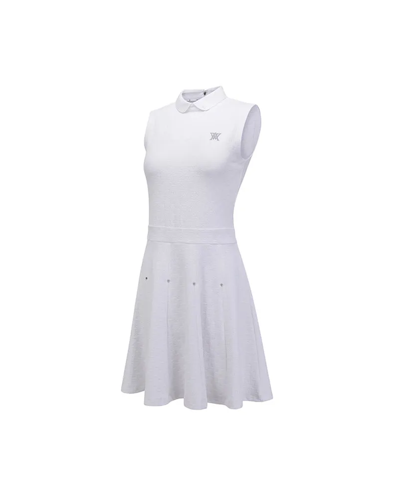 ANEW Golf Women's Emboss Jacquard One-Piece - White