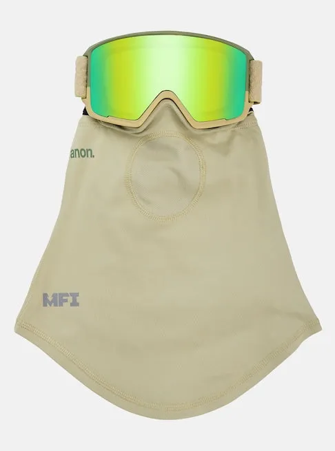 Anon M3 Goggles & MFI Face Mask & Spare Lens Low Bridge Fit Mushroom / Perceive Variable Green Lens
