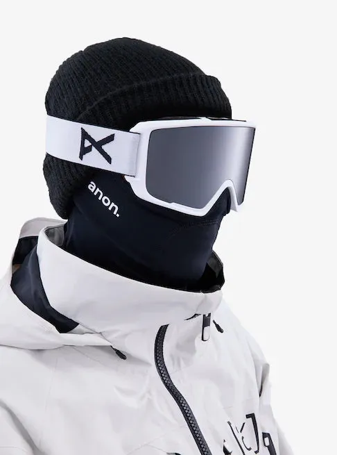 Anon M3 Goggles & MFI Face Mask & Spare Lens Low Bridge Fit White / Perceive Sun Onyx Lens