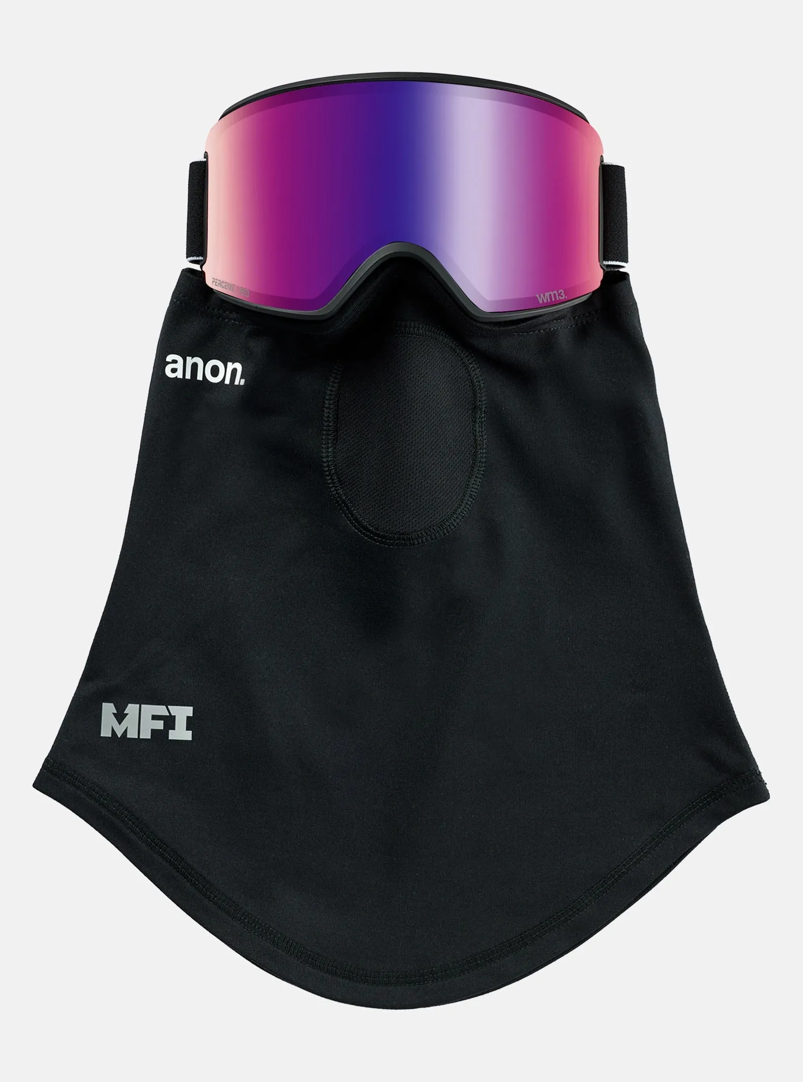 Anon WM3 Goggles & MFI Face Mask & Spare Lens Black / Perceive Sunny Red Lens