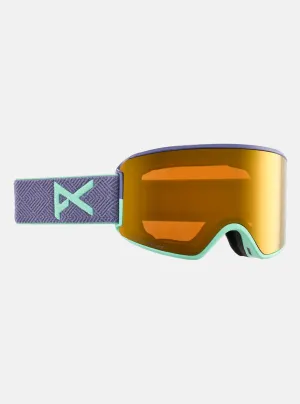 Anon WM3 Goggles & MFI Face Mask & Spare Lens Purple / Perceive Sunny Bronzze Lens