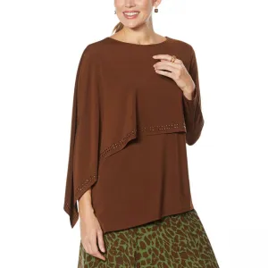 Antthony Women's Asymmetric Double Layer Knit Top