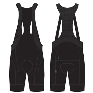 APEX Premium Pre Dyed Bib Short - All Black (Non Club Design)