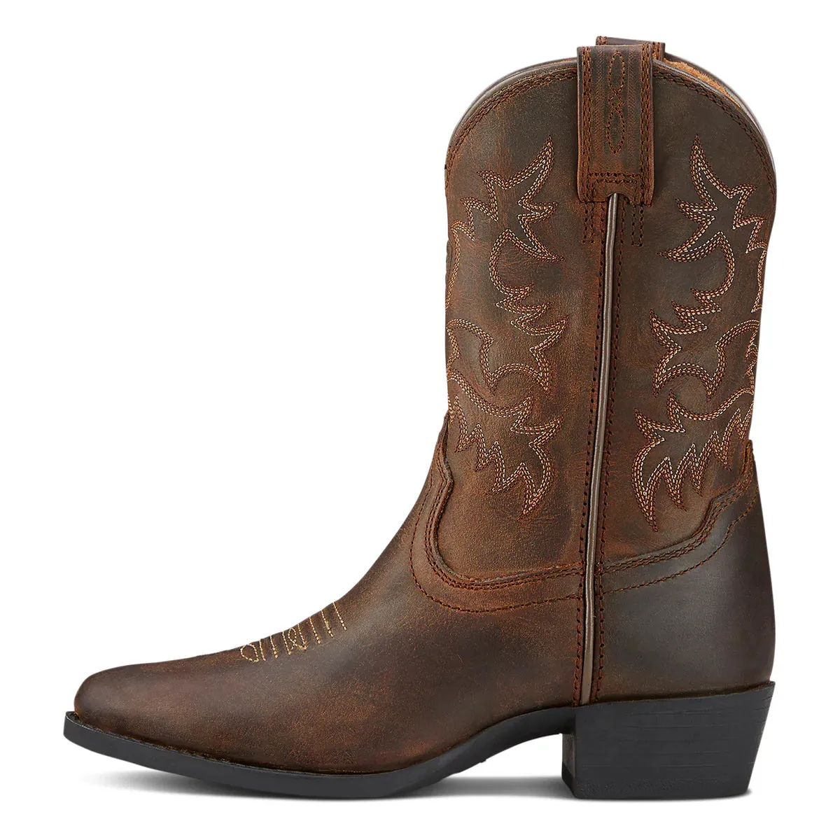 Ariat Kids Heritage Western Boots Distressed Brown