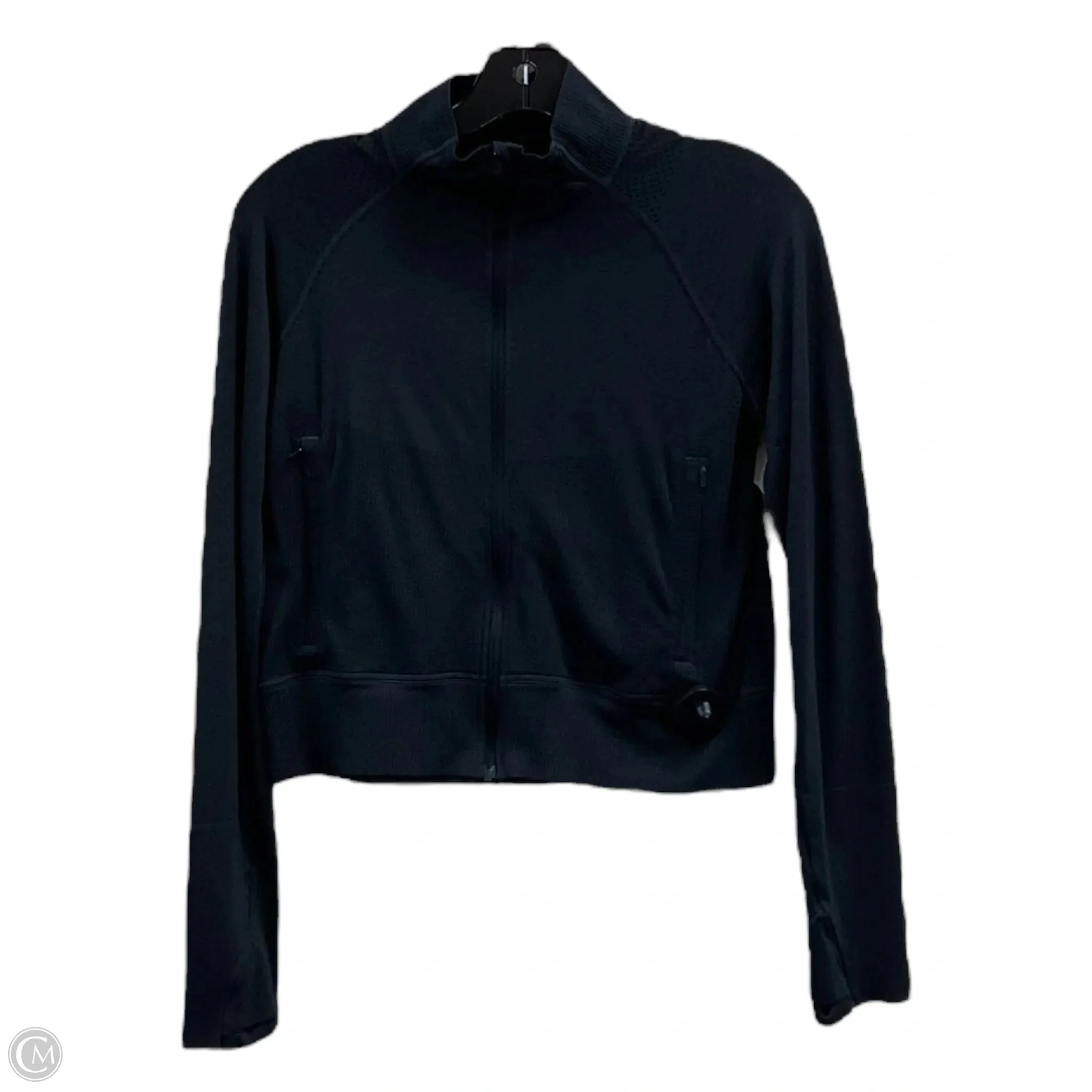 Athletic Jacket By Lululemon In Black, Size: S