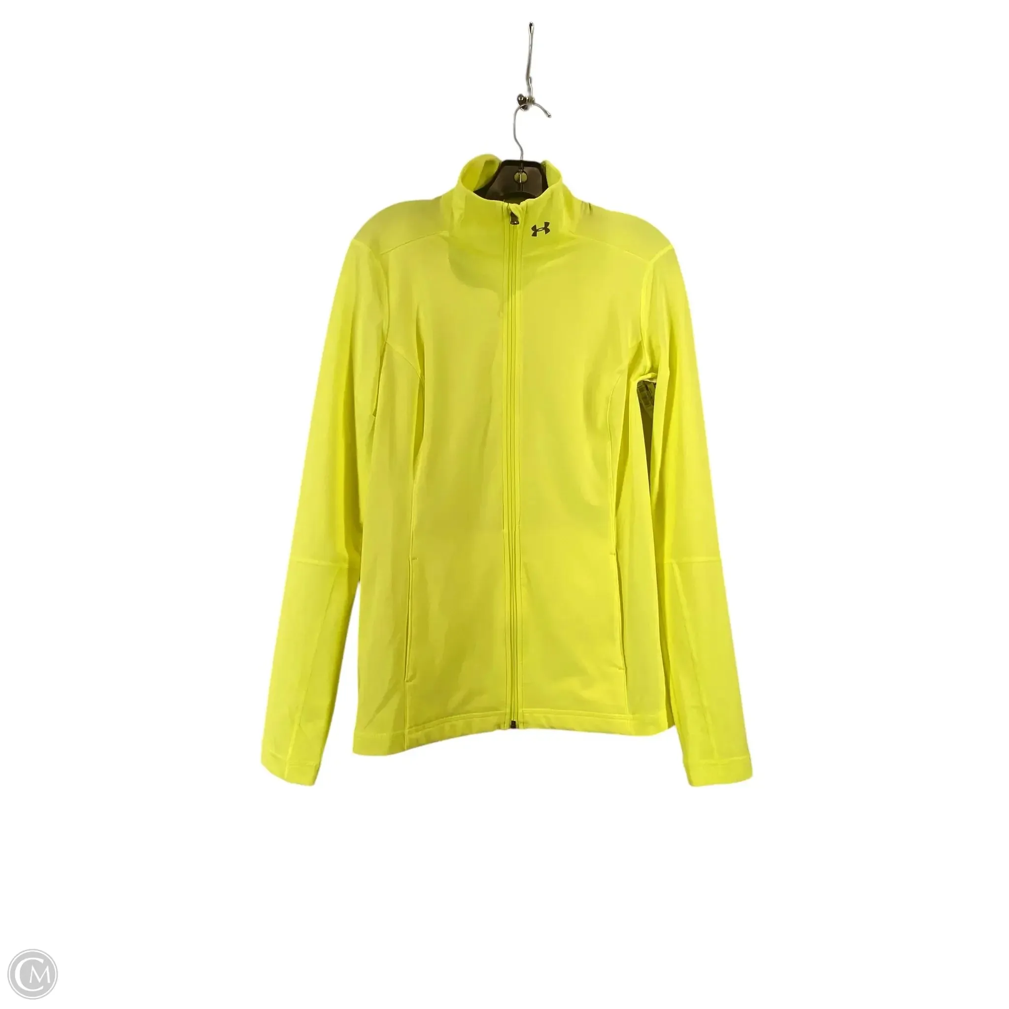 Athletic Jacket By Under Armour In Yellow, Size: L