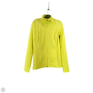Athletic Jacket By Under Armour In Yellow, Size: L