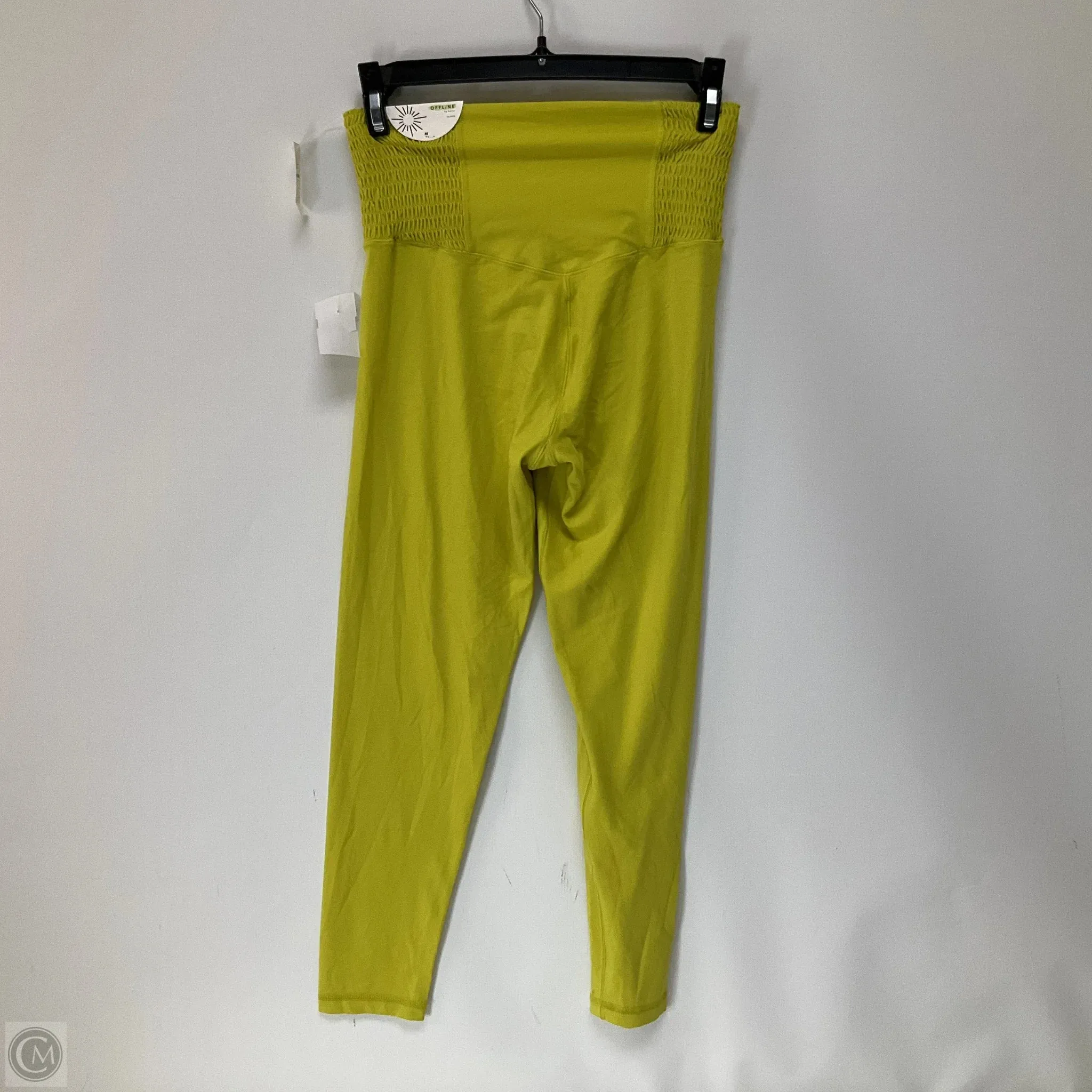 Athletic Leggings By Aerie In Yellow, Size: M