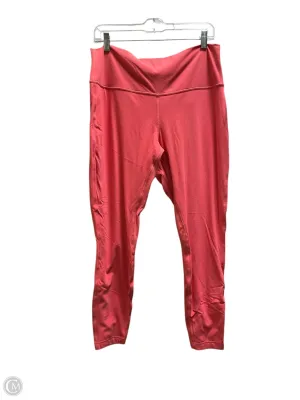 Athletic Leggings By Lululemon In Pink, Size: 16
