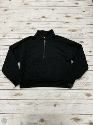 Athletic Sweatshirt Collar By Dsg Outerwear In Black, Size: M