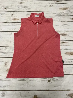 Athletic Tank Top By Callaway In Pink, Size: L