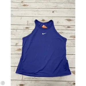 Athletic Tank Top By Nike In Purple, Size: L