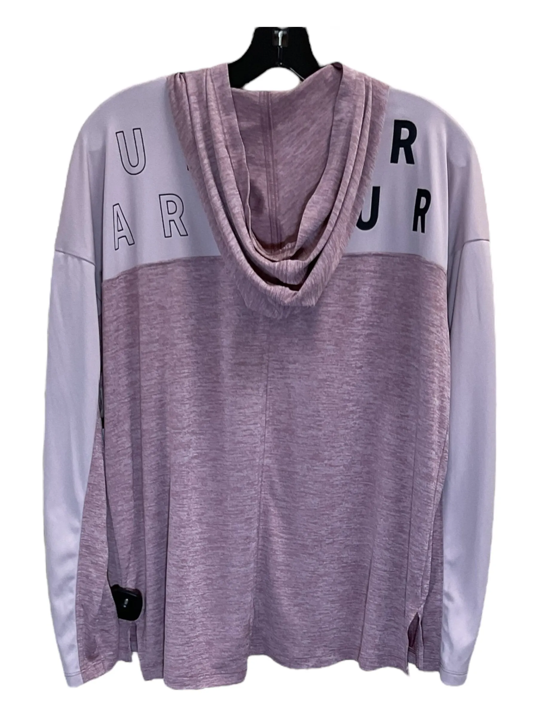 Athletic Top Long Sleeve Collar By Under Armour  Size: L