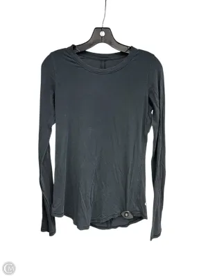 Athletic Top Long Sleeve Crewneck By Lululemon In Black, Size: M