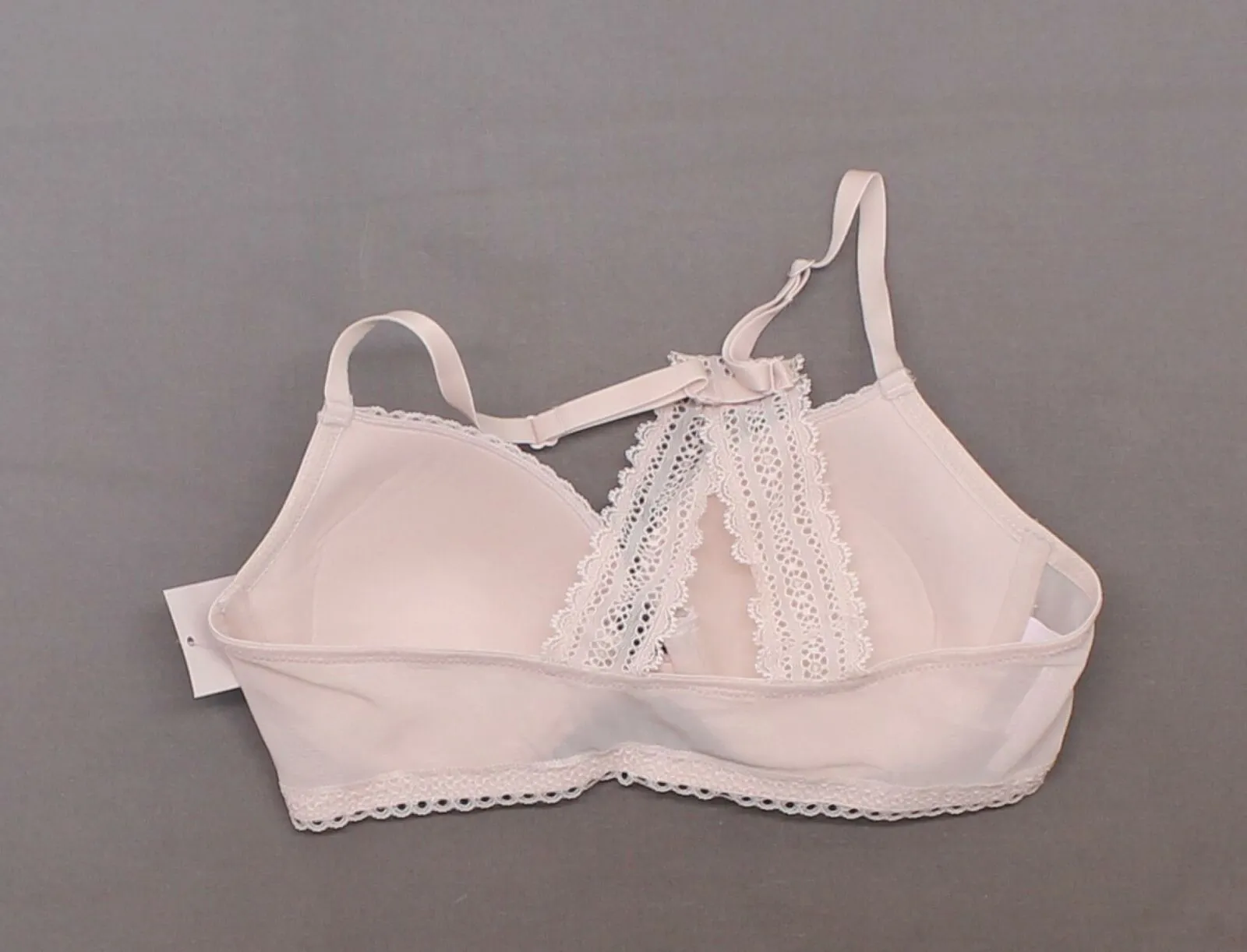 Auden Women's Ace Lightly Lined Lace Trim Demi Racerback Bra