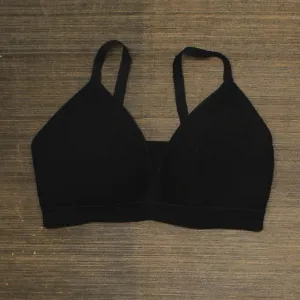 Auden Women's Ribbed Padded Bralette Black XL