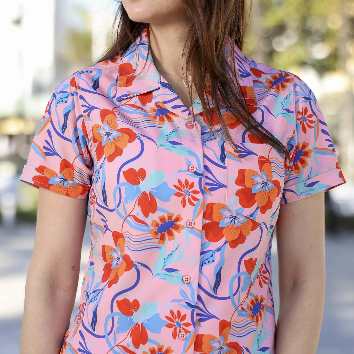 Back to the Fuchsia – Women's KUNUFLEX Short Sleeve Shirt