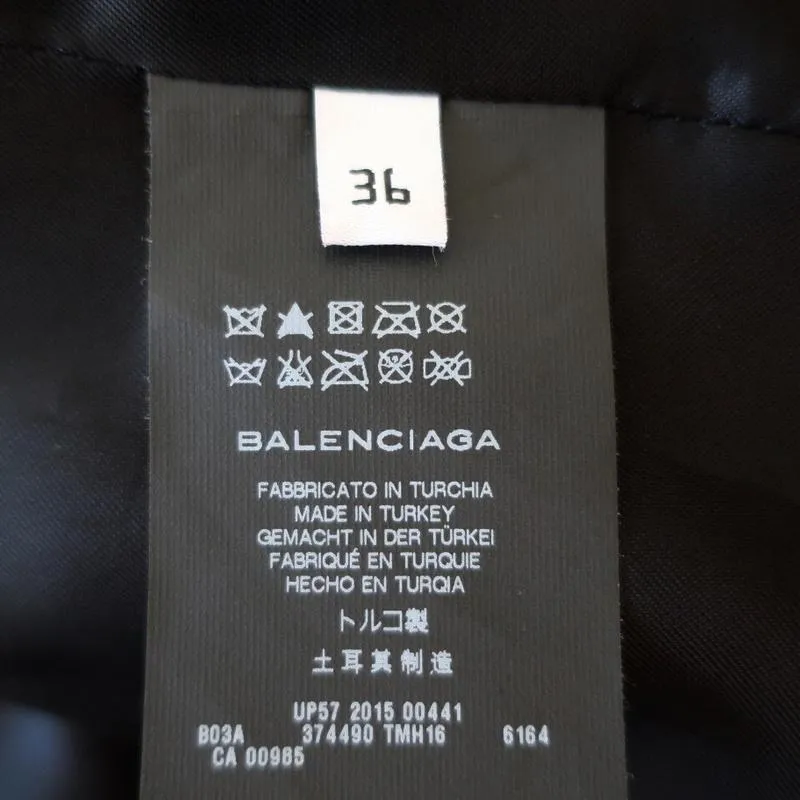 Balenciaga Leather Biker Jacket Burgundy Size 36 Motorcycle Jacket