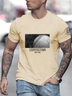 Baseball View Graphic Design T-shirt