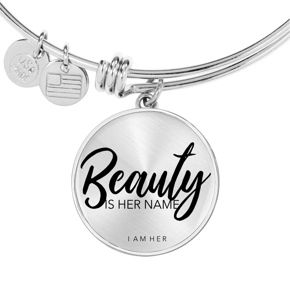 Beauty is Her Name - Women's Bangle Bracelet