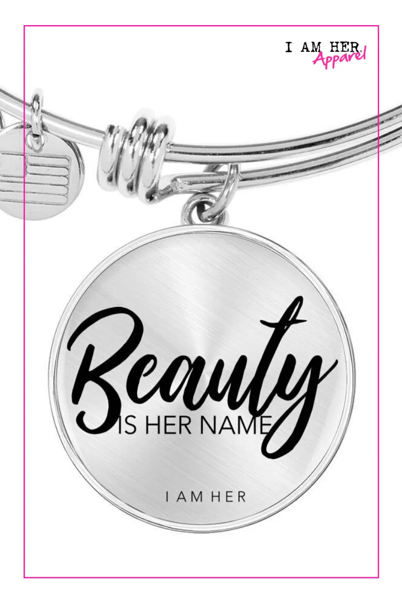 Beauty is Her Name - Women's Bangle Bracelet