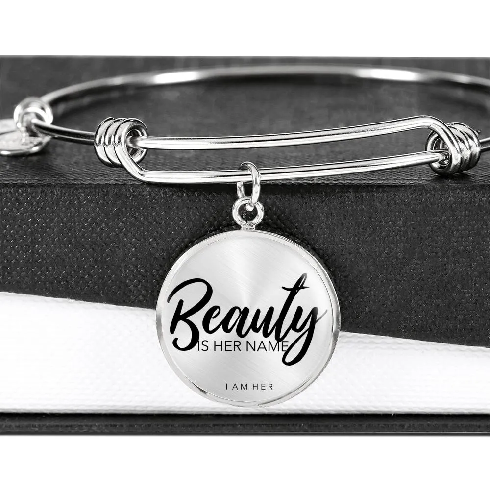 Beauty is Her Name - Women's Bangle Bracelet
