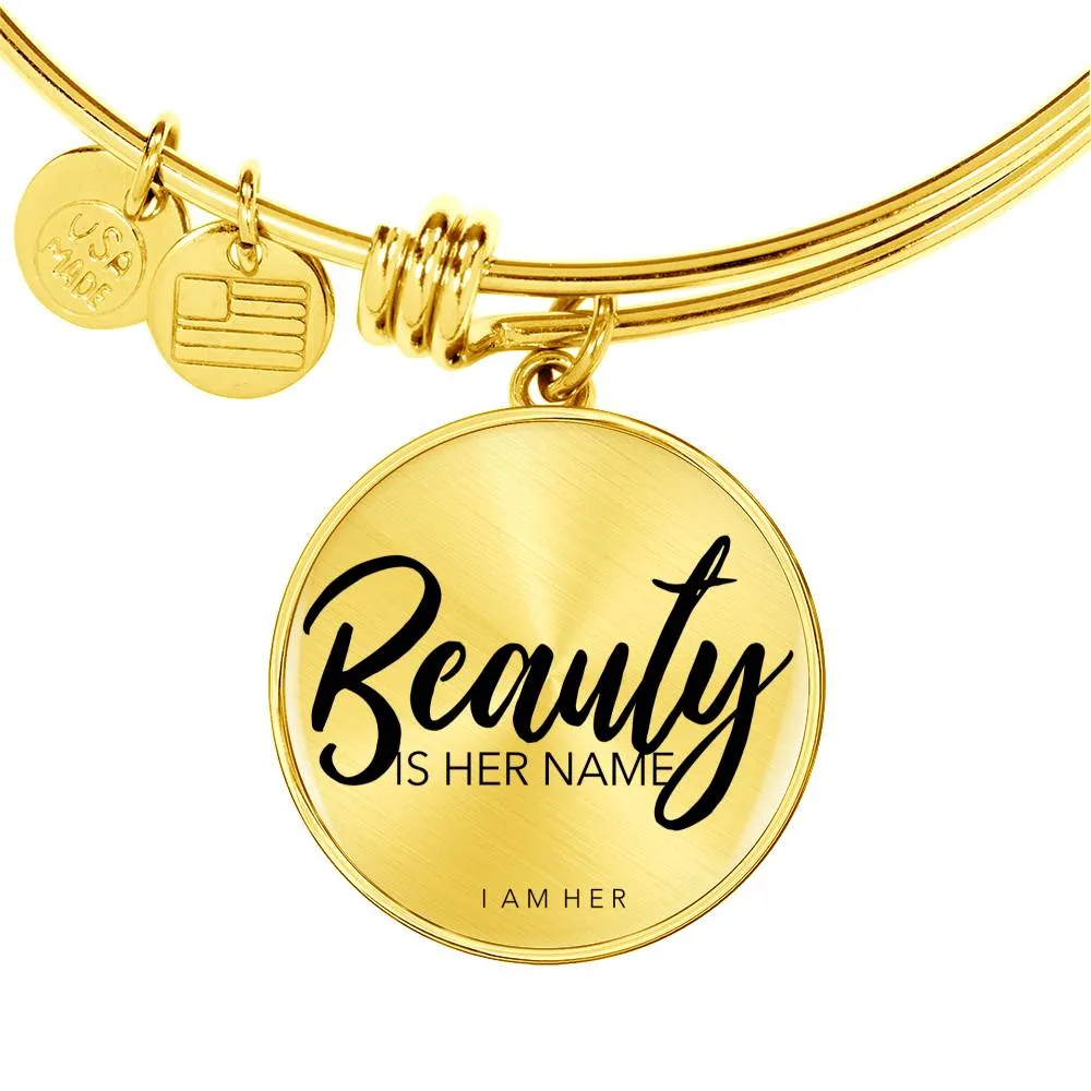 Beauty is Her Name - Women's Bangle Bracelet